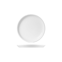 WHITE ALBUM ROUND FLARED COUPE PLATE 270x20mm (U3202) (*94803*) = PACK OF 24 X EACHES