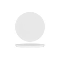 WHITE ALBUM ROUND PRESENTATION PLATE 220x15mm (U3233) (*94832*) = PACK OF 24 X EACHES