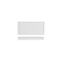 WHITE ALBUM RECT PLATTER FLARED SIDES 240x120x15mm (U3209) (*94815*) = PACK OF 24 X EACHES