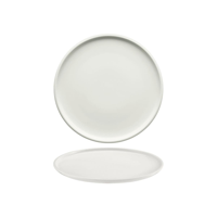 SCHONWALD SHIRO ROUND PLATE FLAT COUPE 240x24mm WHITE (*SH9251224*) = PACK OF 6 X EACHES