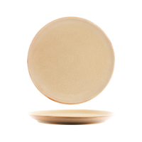 TABLEKRAFT ARTISTICA ROUND PLATE ROLLED EDGE 270x30mm FLAME (*98339*) = PACK OF 4 X EACHES