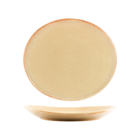 TABLEKRAFT ARTISTICA OVAL COUPE PLATE 295x250x35mm FLAME (*98331*) = PACK OF 4 X EACHES