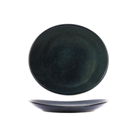 TABLEKRAFT ARTISTICA OVAL PLATE 250x220x33mm MIDNIGHT BLUE (*98723*) = PACK OF 4 X EACHES