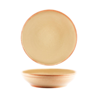 TABLEKRAFT ARTISTICA ROUND BOWL FLARED 230x55mm FLAME (*98347*) = PACK OF 2 X EACHES