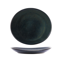 TABLEKRAFT ARTISTICA OVAL PLATE 295x250x35mm MIDNIGHT BLUE (*98721*) = PACK OF 4 X EACHES