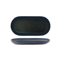 TABLEKRAFT ARTISTICA OVL COUPE PLATE 300x140mm MIDNIGHT BLUE (*98755*) = PACK OF 4 X EACHES