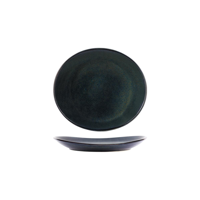 TABLEKRAFT ARTISTICA OVAL PLATE 210x190x30mm MIDNIGHT BLUE (*98720*) = PACK OF 4 X EACHES