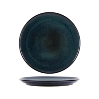 TABLEKRAFT ARTISTICA ROUND PLATE R/EDGE 270mm MIDNIGHT BLUE (*98730*) = PACK OF 4 X EACHES