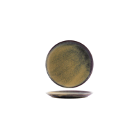 TABLEKRAFT ARTISTICA RND PLATE RLD EDG 190mm REATIVE BROWN (*98830*) = PACK OF 4 X EACHES