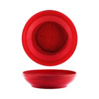 TABLEKRAFT ARTISTICA ROUND BOWL FLARED 230x55mm REACTIVE RED (*98237*) = PACK OF 2 X EACHES