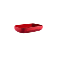 TABLEKRAFT ARTISTICA RECT DISH 170x105x40mm REACTIVE RED (*98239*) = PACK OF 4 X EACHES