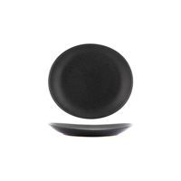 TABLEKRAFT ARTISTICA OVAL COUPE PLATE 210x190x30mm SLATE (*98120*) = PACK OF 4 X EACHES