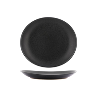 TABLEKRAFT ARTISTICA OVAL COUPE PLATE 250x220x33mm SLATE (*98121*) = PACK OF 4 X EACHES