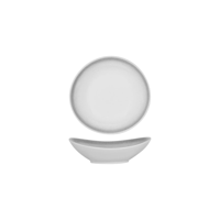 TABLEKRAFT BISTRO ORGANIC PLATE 200x195mm FROSTED STEEL (*903039*) = PACK OF 4 X EACHES