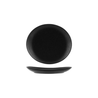 TABLEKRAFT TK BLACK OVAL PLATE 220x250mm BLACK (*909536*) = PACK OF 3 X EACHES