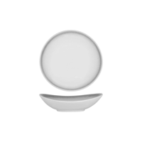 TABLEKRAFT BISTRO ORGANIC PLATE 240x239mm FROSTED STEEL (*903040*) = PACK OF 3 X EACHES