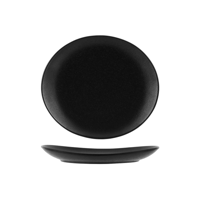 TABLEKRAFT TK BLACK OVAL PLATE 250x295mm BLACK (*909540*) = PACK OF 3 X EACHES