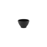 TABLEKRAFT TK BLACK ROUND SAUCE DISH FOOTED 76x47mm BLACK (*909591*) = PACK OF 12 X EACHES