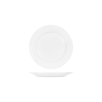 TABLEKRAFT CORE WHITE ROUND PLATE RIM SHAPE- 250mm (*91003*) = PACK OF 4 X EACHES
