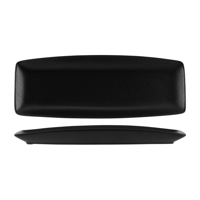 TABLEKRAFT TK BLACK RECTANGULAR PLATTER 370x140x32mm BLACK (*909584*) = PACK OF 3 X EACHES