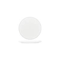 TABLEKRAFT CORE WHITE ROUND PLATE WALLED LIP 200x23mm (*91086*) = PACK OF 6 X EACHES