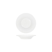 TABLEKRAFT CORE WHITE PASTA PLATE ANGLED FLARE RIM 210x37mm (*91054*) = PACK OF 6 X EACHES