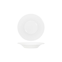 TABLEKRAFT CORE WHITE PASTA PLATE ANGLED FLARE RIM 260x43mm (*91055*) = PACK OF 3 X EACHES