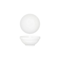 TABLEKRAFT CORE WHITE ROUND BOWL FOOTED 150x65mm STACK RIM (*91081*) = PACK OF 3 X EACHES