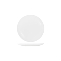TABLEKRAFT CORE WHITE ROUND PLATE COUPE SHAPE-260mm (*91014*) = PACK OF 4 X EACHES