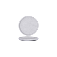 TABLEKRAFT NATURALS ASH GREY ROUND PLATE 205x21mm CLAY (*905205*) = PACK OF 5 X EACHES