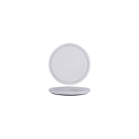 TABLEKRAFT NATURALS ASH GREY ROUND PLATE 160x30mm CLAY (*905204*) = PACK OF 4 X EACHES
