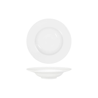 TABLEKRAFT CORE WHITE PASTA PLATE WIDE RIM 270x60mm (*91058*) = PACK OF 3 X EACHES