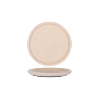 TABLEKRAFT NATURALS SIERRA BEIGE ROUND PLATE 265x28mm CLAY (*905256*) = PACK OF 3 X EACHES