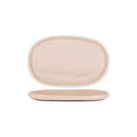 TABLEKRAFT NATURALS SIERRA BEIGE OVAL PLATE 310x200mm CLAY (*905260*) = PACK OF 3 X EACHES