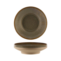 TABLEKRAFT SOHO ROUND BOWL FOOTED 230x68mm BURNT SIENNA (*908920*) = PACK OF 4 X EACHES