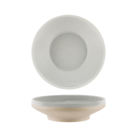 TABLEKRAFT SOHO ROUND BOWL FOOTED 230x68m REACTIVE LIMESTONE (*908620*) = PACK OF 4 X EACHES
