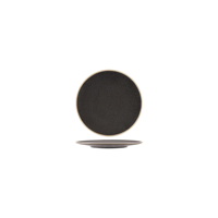 TABLEKRAFT SOHO ROUND PLATE 160mm SPECKLE BLACK (*908736*) = PACK OF 6 X EACHES