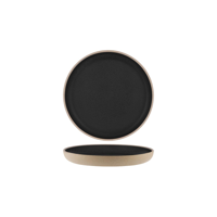 TABLEKRAFT SOHO RND DEEP COUPE PLATE 255x32mm SPECKLE BLACK (*908733*) = PACK OF 6 X EACHES