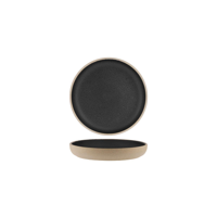 TABLEKRAFT SOHO RND DEEP COUPE PLATE 175x28mm SPECKLE BLACK (*908735*) = PACK OF 6 X EACHES