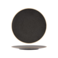 TABLEKRAFT SOHO ROUND PLATE 285x10mm SPECKLE BLACK (*908711*) = PACK OF 4 X EACHES