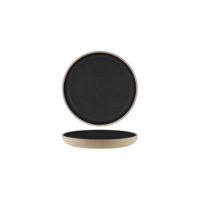 TABLEKRAFT SOHO ROUND DEEP COUPE PLATE 235x30mm SPECKLE BLK (*908734*) = PACK OF 6 X EACHES