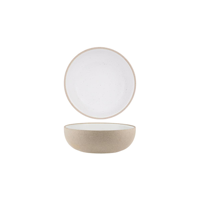 TABLEKRAFT SOHO ROUND DEEP BOWL 170x55mm WHITE PEBBLE (*908531*) = PACK OF 6 X EACHES