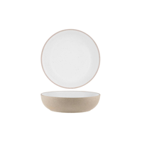 TABLEKRAFT SOHO ROUND DEEP BOWL 200x55mm WHITE PEBBLE (*908532*) = PACK OF 6 X EACHES