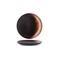 TABLEKRAFT URBAN ROUND COUPE PLATE 203x23mm COFFEE DUST (*907708*) = PACK OF 6 X EACHES