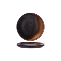 TABLEKRAFT URBAN ROUND RIM PLATE 210x22mm COFFEE DUST (*907712*) = PACK OF 6 X EACHES