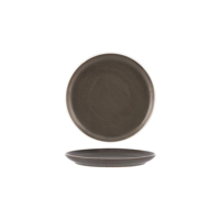 TABLEKRAFT URBAN ROUND COUPE PLATE 200x24mm DARK GREY (*908308*) = PACK OF 6 X EACHES