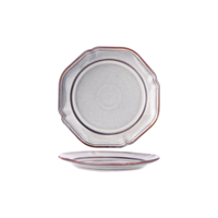 TABLEKRAFT PROVINCIAL VINTAGE PLATE RIM 274x29mm IVORY MIST (*907342*) = PACK OF 3 X EACHES