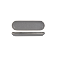 TABLEKRAFT URBAN OVAL PLATE 330x100mm GREY (*908024*) = PACK OF 6 X EACHES