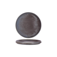 TABLEKRAFT URBAN ROUND RIM PLATE 210x22mm GREYSTONE BLUE (*907812*) = PACK OF 6 X EACHES