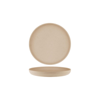 TABLEKRAFT SOHO ROUND DEEP COUPE PLATE 255x32mm STONE (*908826*) = PACK OF 6 X EACHES